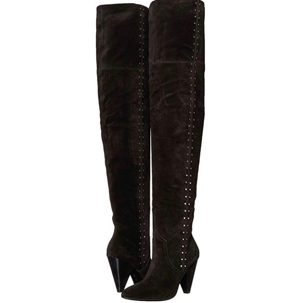 NEW Joie Gallison Black Suede Over The Knee Boots